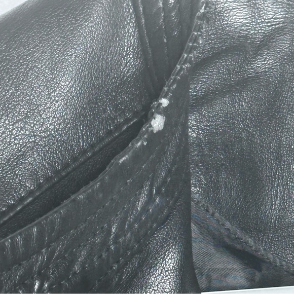 Women's (Jennyfer) Black Leather Faux Jacket - Size S - Picture 5 of 5